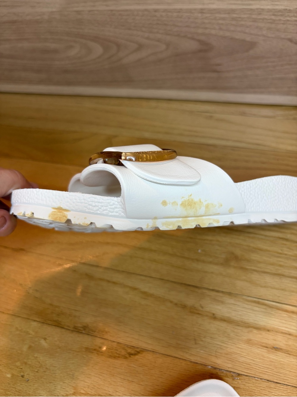 Birkenstock Madrid Big Buckle Eva White Sandals - Size 37 - Picture 8 of 8